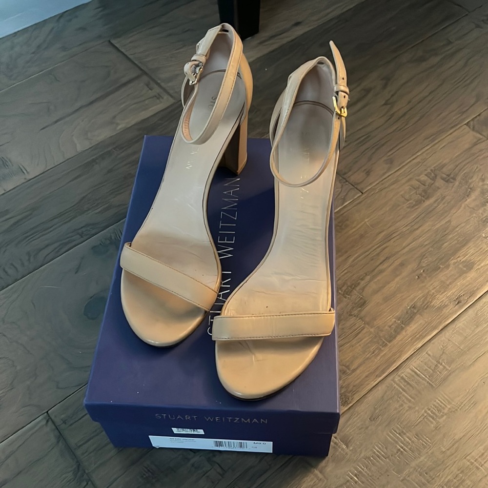 Stuart Weitzman Nearlynude Block Heels - image 3